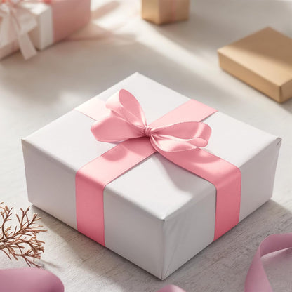 Pink Ribbon 1-1/2 Inch Pink Satin Fabric Ribbon 50 Yards for Flower Bouquet Gift Wrapping Birthday Wedding Christmas Party Decoration