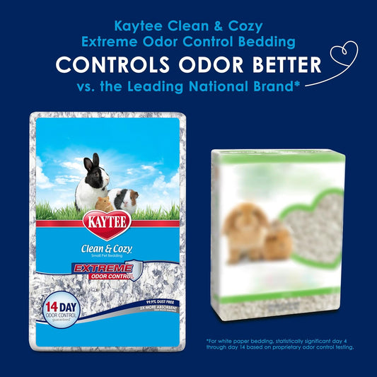 Kaytee Clean & Cozy Extreme Odor Control Bedding, Made for Small Animals, 40 Liters