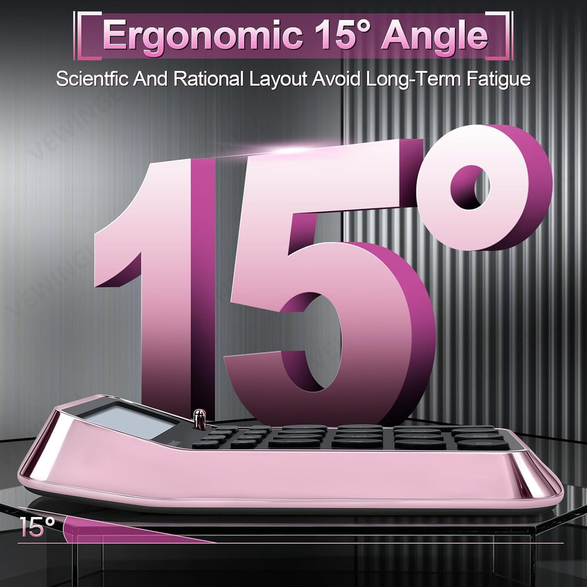 Desktop Calculator, 12 Digit HD Display with% Key