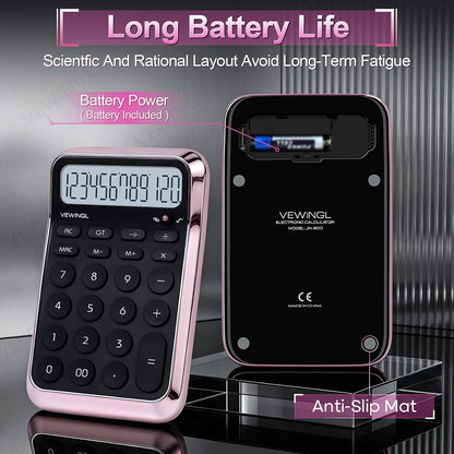 Desktop Calculator, 12 Digit HD Display with% Key