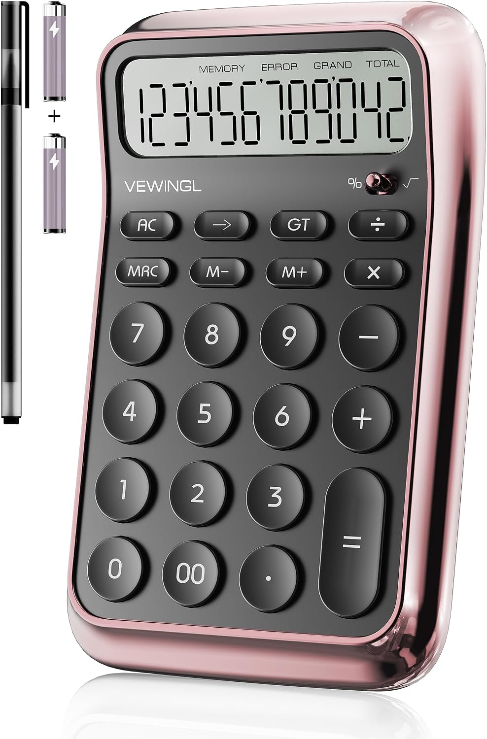 Desktop Calculator, 12 Digit HD Display with% Key