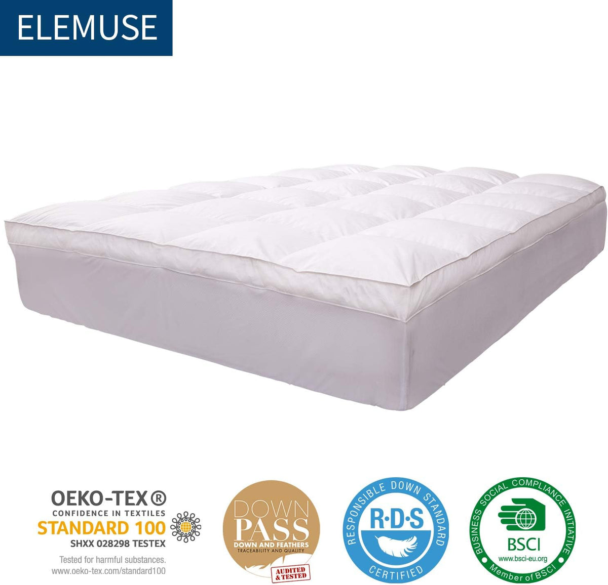 Pink Twin XL Mattress Topper for College Dorm, Plush Pillow top