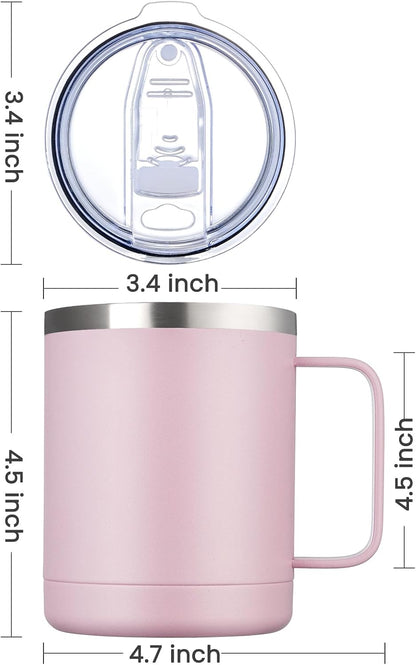 Coffee Mug With Handle,Coffee Tumbler,Coffee Cup… (1, Pink)
