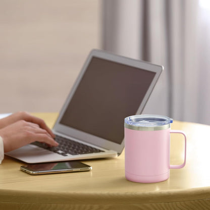 Coffee Mug With Handle,Coffee Tumbler,Coffee Cup… (1, Pink)