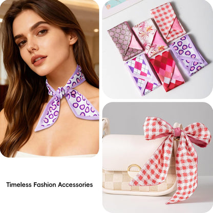 6 Pack Fashion Scarves for Women, Versatile Boho Head Scarf