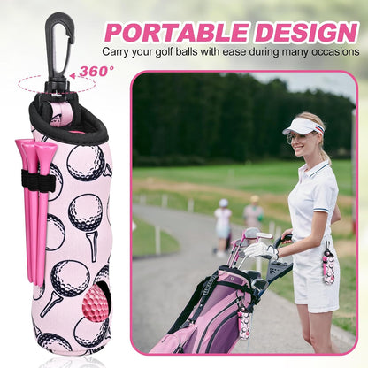 15 Pcs Golf Accessories Kit, Includes Cleaner Brush Towel Tees Golf Ball Bag with Hook Divot Tool with Ball Marker, Golf Essentials Kit for Women Man Gifts