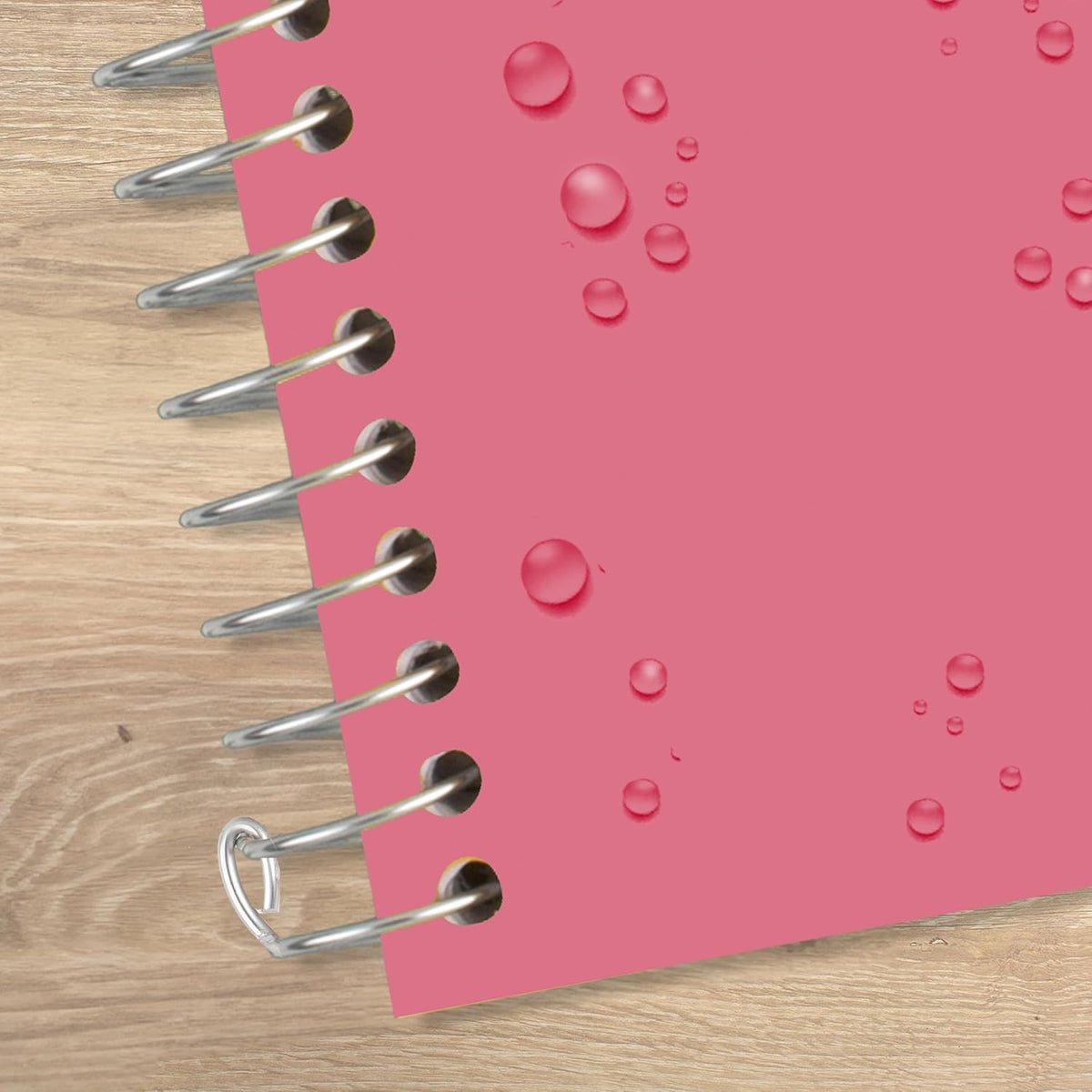 Spiral Notebook + Study App, 5 Subject, College Ruled Paper, 8-1/2" x 11", 200 Sheets, Fights Ink Bleed, Water Resistant Cover, Prom Pink (820004R)