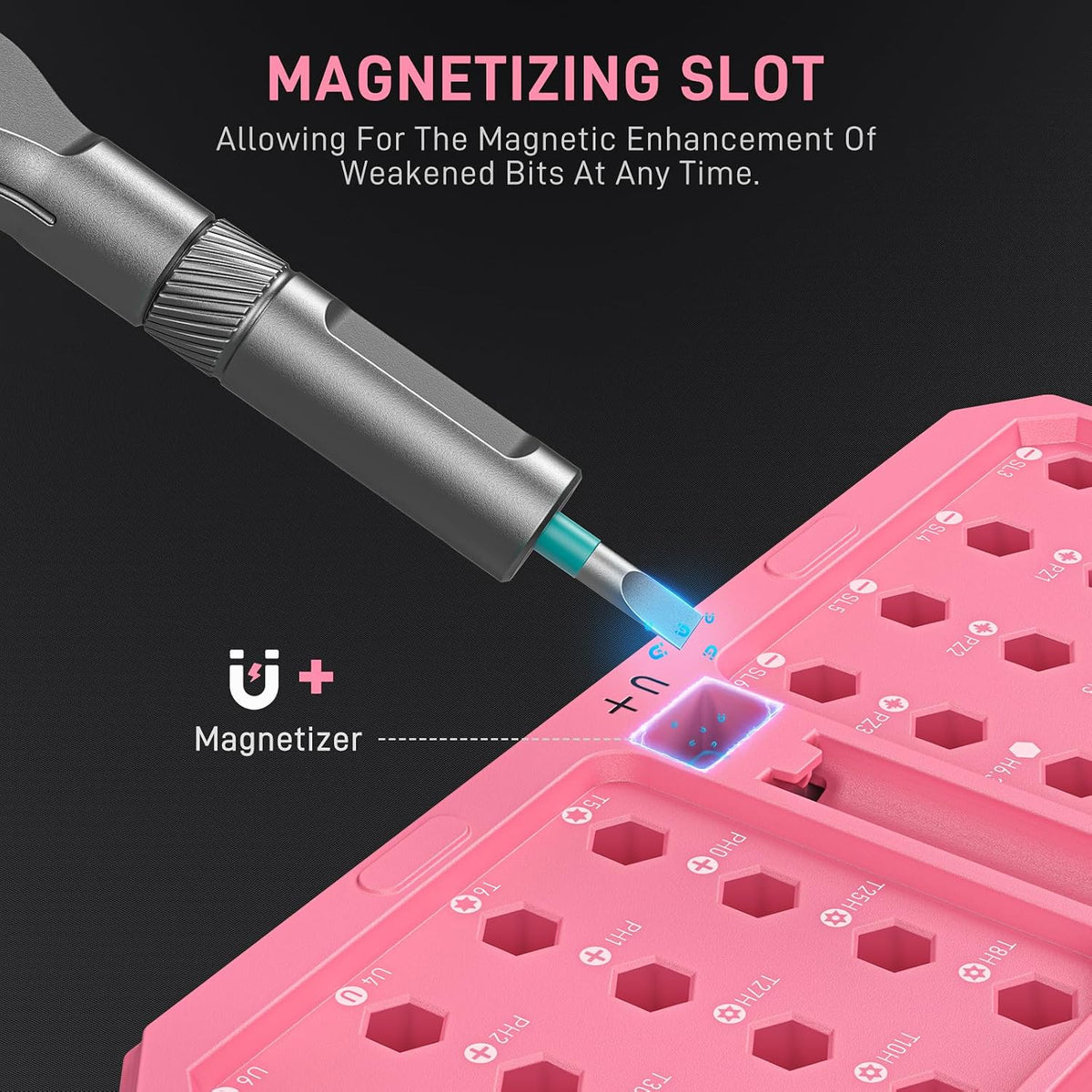 42 in 1 Magnetic Ratcheting Screwdriver Set, T Handle Allen Wrench Set