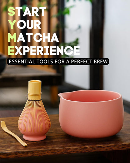 20OZ Matcha Whisk Set, 5PCS Matcha Kit for Ceremony, Gift for Matcha Lovers