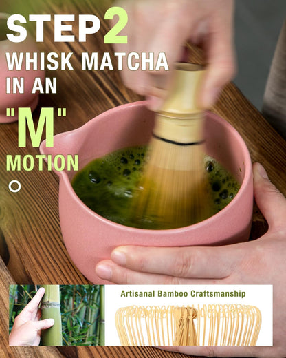 20OZ Matcha Whisk Set, 5PCS Matcha Kit for Ceremony, Gift for Matcha Lovers