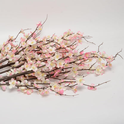 Artificial Cherry Blossom Branches for Vase Faux Cherry Blossom Stems Long Stem Artificial Flowers for Tall Vase (5, Pink)