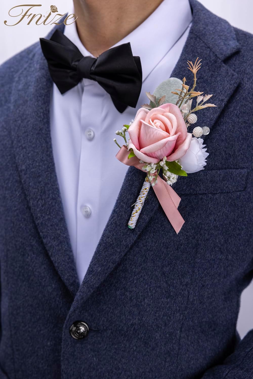 Pink Corsage and Boutonniere Set for Prom Homecoming Wedding Flower