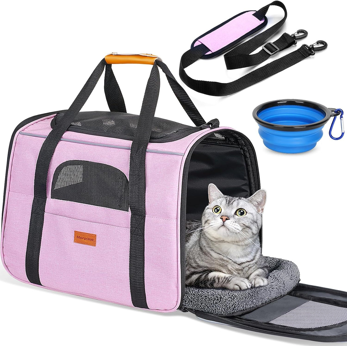 Cat Carrier Soft for Large Medium Cats and Puppy up to 20lbs