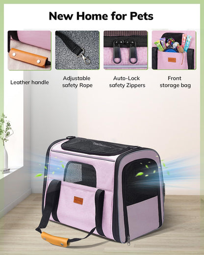 Cat Carrier Soft for Large Medium Cats and Puppy up to 20lbs