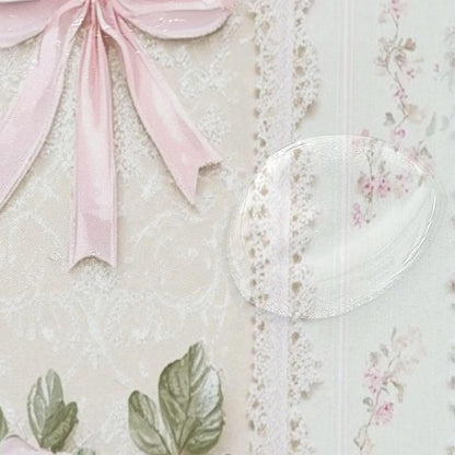 Shower Curtains White Lace Pink Flowers Curtain，Waterproof Fabric Decor Shower Curtains for Bathroom Set with 12 Hooks，60” x 72”