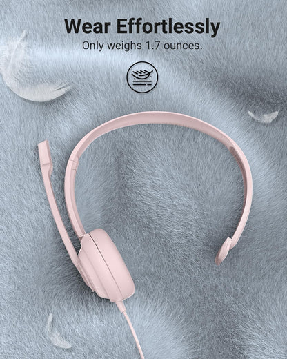HW02 USB Headset with Microphone Noise Cancelling & in-line Control