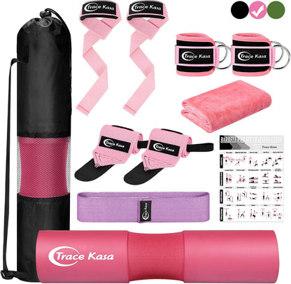 Barbell Pad Set: 10 PCS Gym Equipment Accessories
