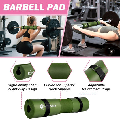 Barbell Pad Set: 10 PCS Gym Equipment Accessories
