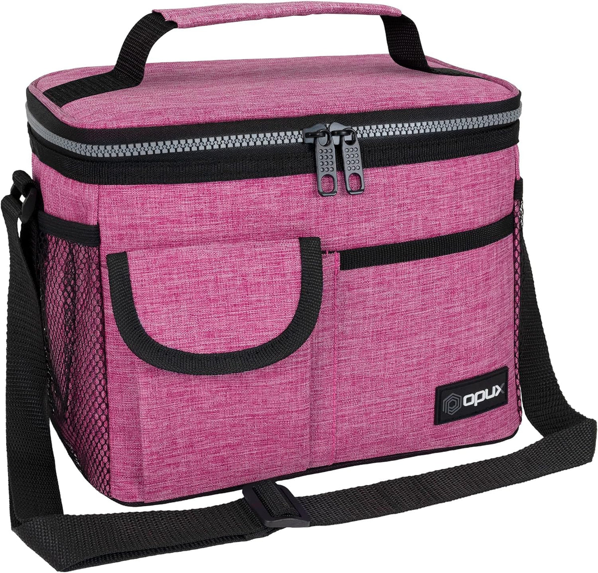 Insulated Lunch Box Adult, 14 Can Leakproof Cooler Bag Kid, Pink