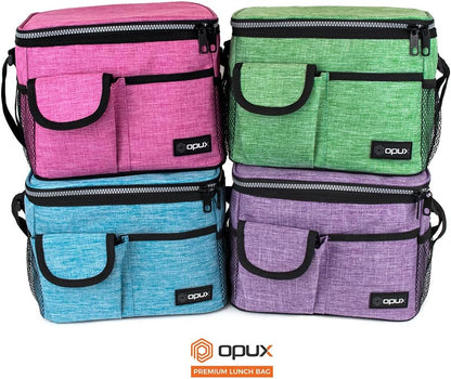 Insulated Lunch Box Adult, 14 Can Leakproof Cooler Bag Kid, Pink