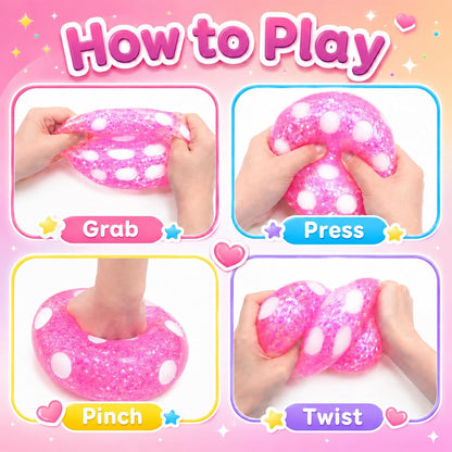 Jumbo Squishy Dice Toy, 4-Inch Soft Squeeze Toy, Stress Cube Fidget Toys