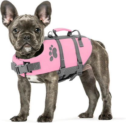 Small Dog Life Jacket, Ripstop Safety Dog Life Vest for Swimming