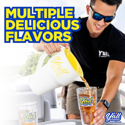 Peach Flavored Iced Tea Bags One Gallon Size in 10 Gallons Per Pack Quick Brew Southern Ice Tea with Sweet Georgia Peach Flavor | As Seen on Shark Tank (Caffeinated)
