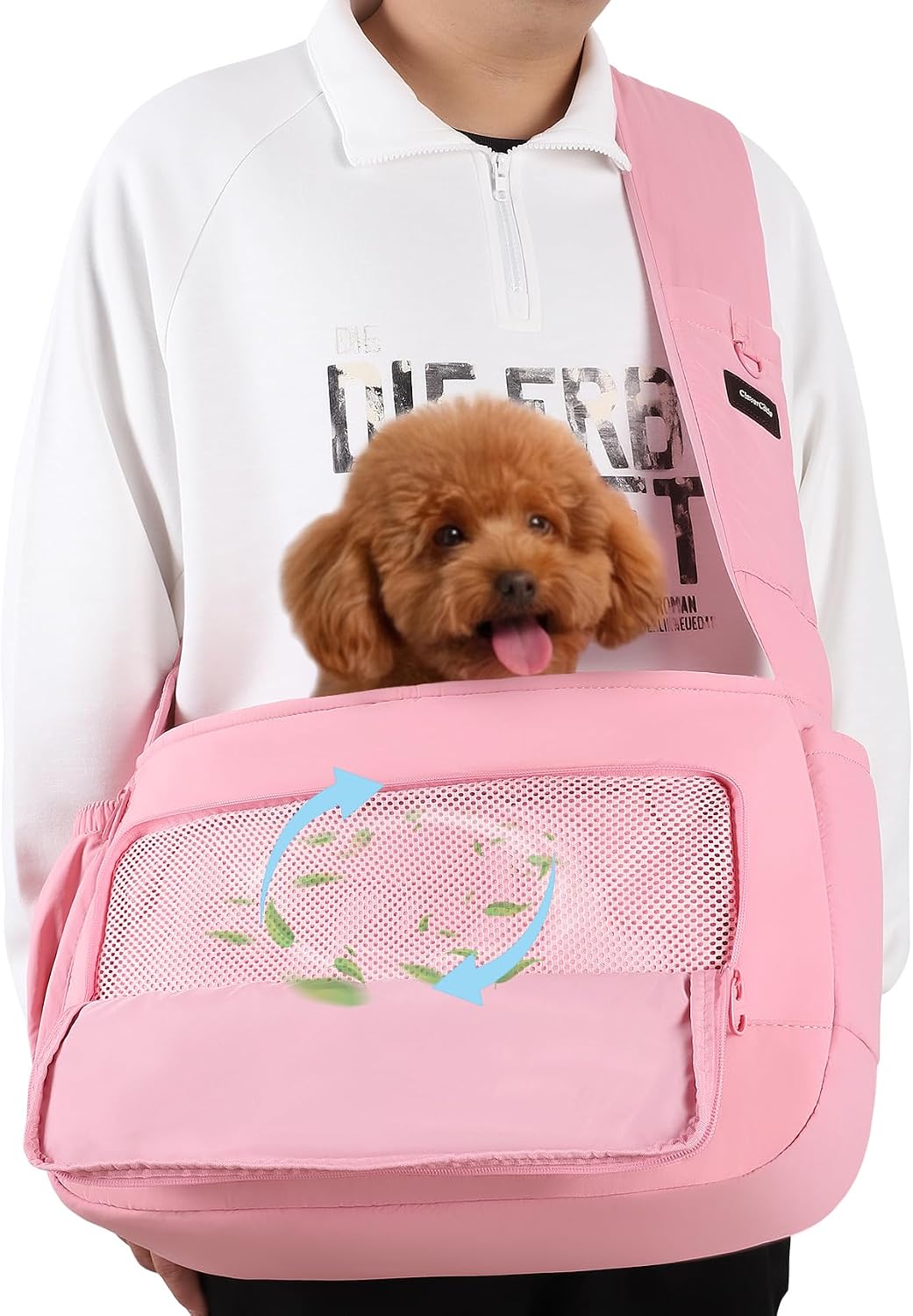Dog Sling Carrier for Dogs & Cats,Fits 7–18lbs, Lightweight Pet Carrier Bag