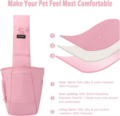 Dog Sling Carrier for Dogs & Cats,Fits 7–18lbs, Lightweight Pet Carrier Bag