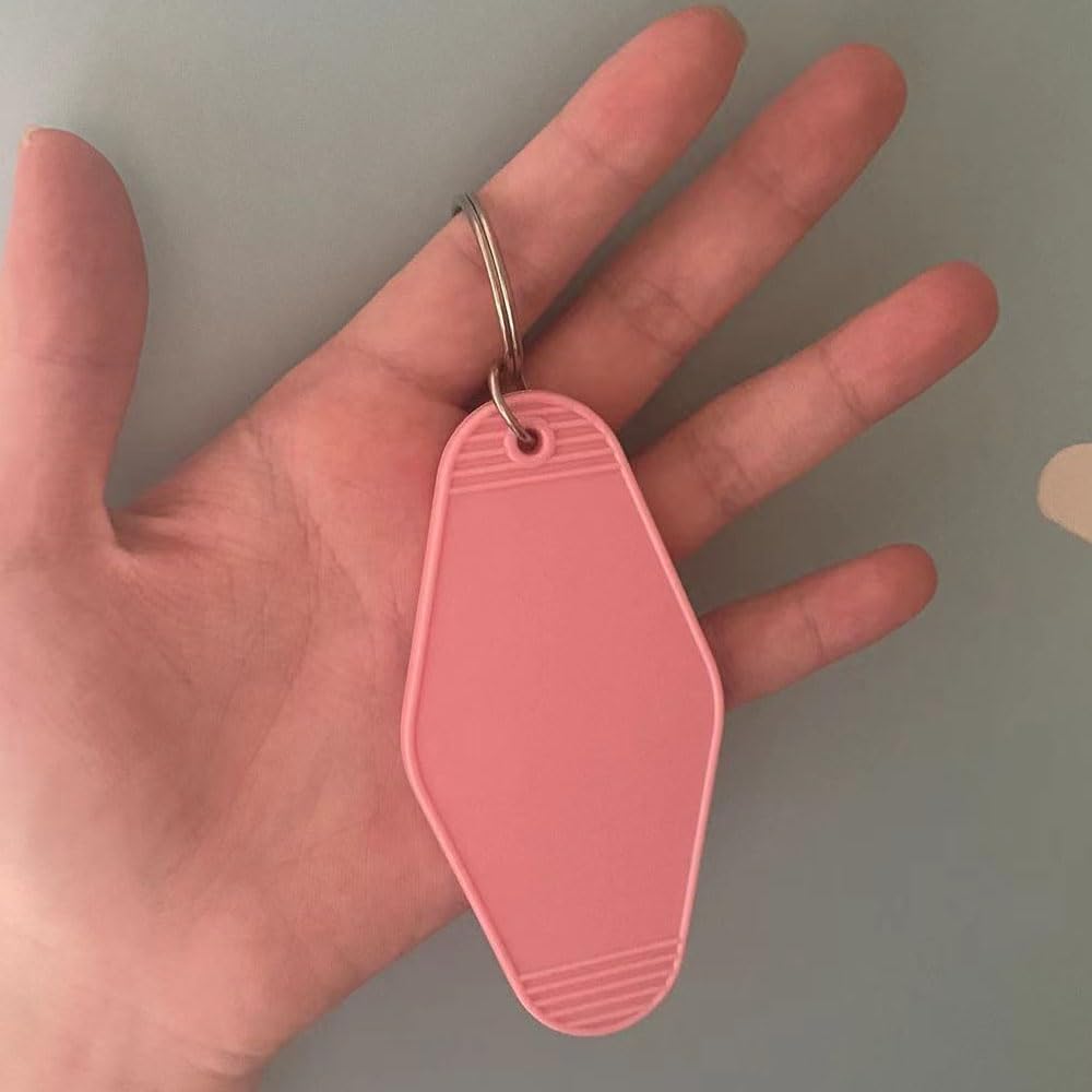 Golf Cart Keychain Plastic Retro Motel Golf Cart Key Chain for Women Men
