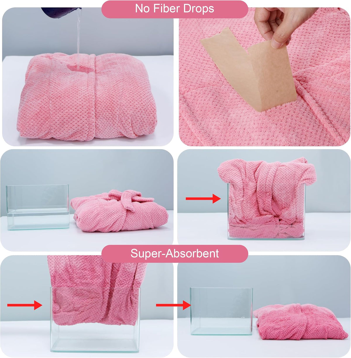 Womens Robe Premium Microfiber Bathrobe Full Length,Fluffy Cozy Warm Bathrobes