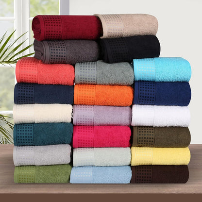 100% Cotton 2 Pack Oversized Bath Towel Set 28x55 Inches, Ultra Soft Highly Absorbant Compact Quickdry & Lightweight Large Bath Towels, Ideal for Gym Travel Camp Pool - Pink