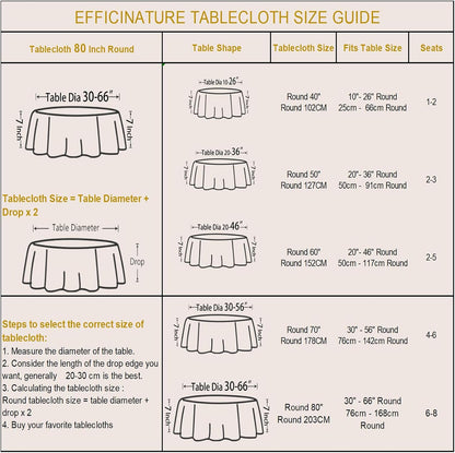 Round Tablecloth 80 Inch Fabric Table Cloth Leaves Pattern Scalloped Edge Silky Soft Tablecloth Waterproof Washable Table Cover Dinning Party Banquet Decoration (Pink)