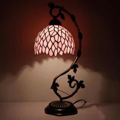 Tiffany Table Lamp Stained Glass Bedside Reading Light 8X10X21 inch