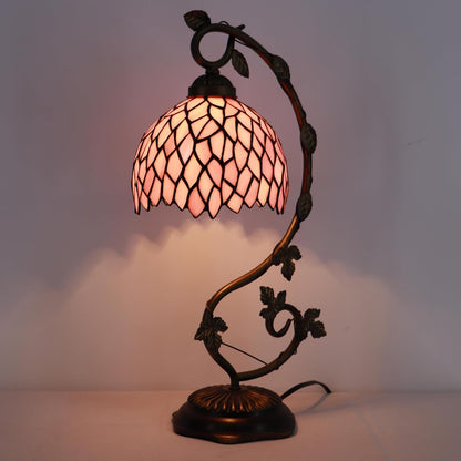 Tiffany Table Lamp Stained Glass Bedside Reading Light 8X10X21 inch