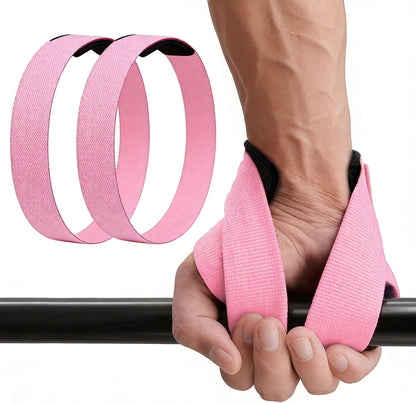 Weight Lifting Straps Anti-Slip Padded Wrist Wraps - Heavy Duty Gym Wrist Support for Deadlift Powerlifting Strength Training - Universal Fit for Men Women