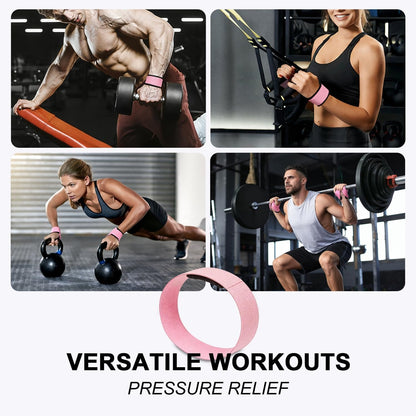 Weight Lifting Straps Anti-Slip Padded Wrist Wraps - Heavy Duty Gym Wrist Support for Deadlift Powerlifting Strength Training - Universal Fit for Men Women