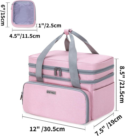 Double Layer Sewing Accessories Organizer, Pink