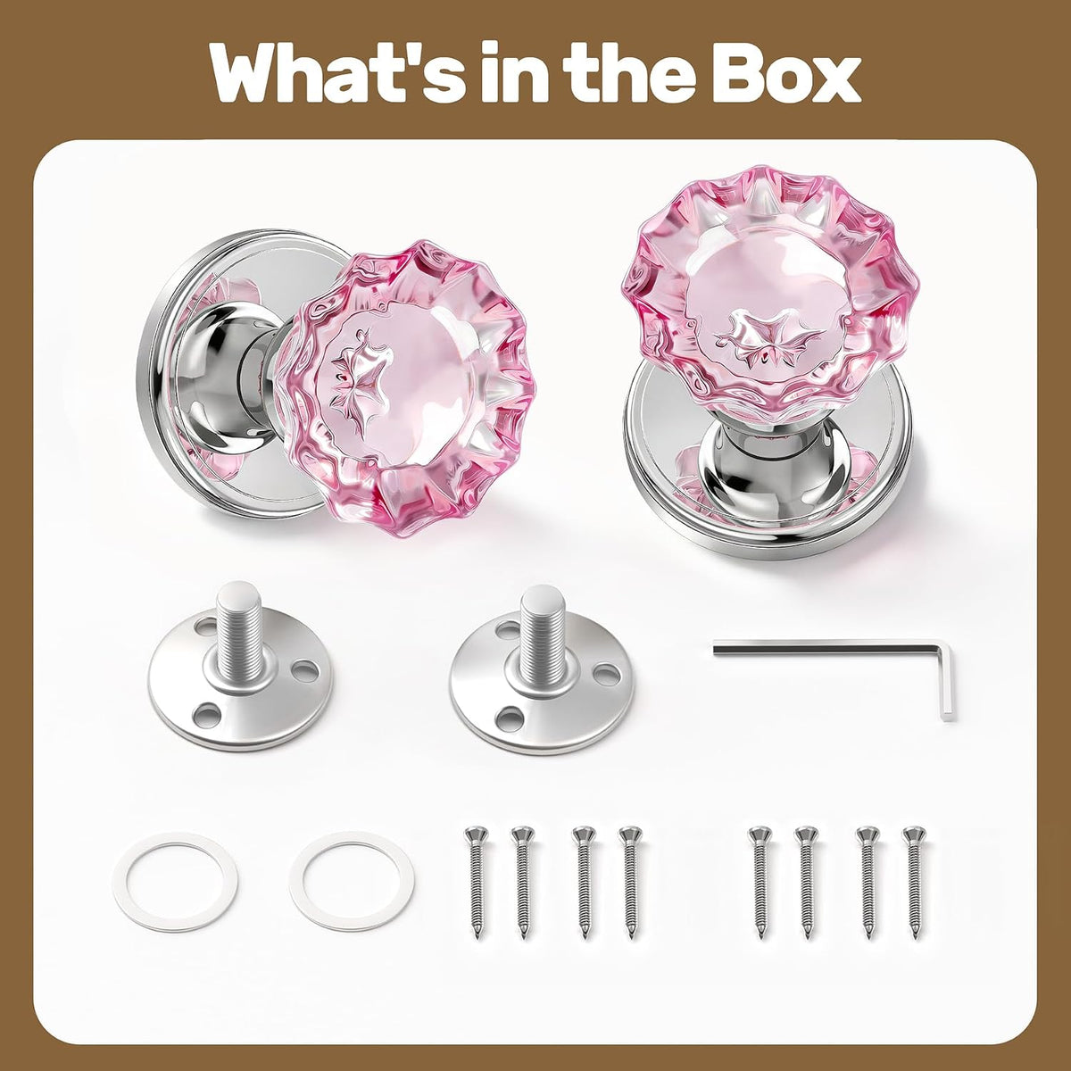 Pink Crystal Glass Dummy Door Knobs Glass Door Knobs Interior