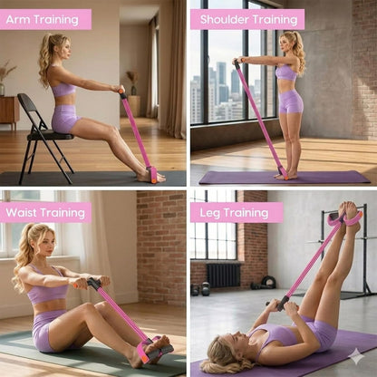 Multifunction Pedal Resistance Band with Handles