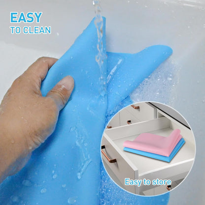 2 Pack Silicone Craft Mats for Resin, Paint and Clay, 15.7 x 11.8 inches (2, Blue/Pink)