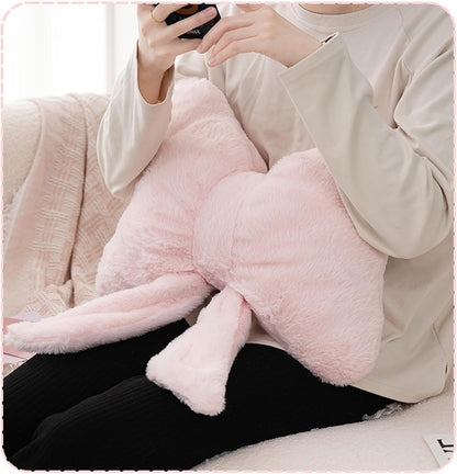 Cute Bowknot Throw Pillows Bow Decorative Pillow 12 x 9 inch Aesthetic Home Decor Knot Plush Pillows Soft Seat Cushions for Couch Bow Room Decor Light Pink
