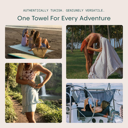 Turkish Beach Towel Oversized (38"x71") 100% Turkish Cotton, Made in Turkey - Sand Free, Extra Large, Ultra Soft, Quick Drying, Compact & Lightweight for Travel - Peach