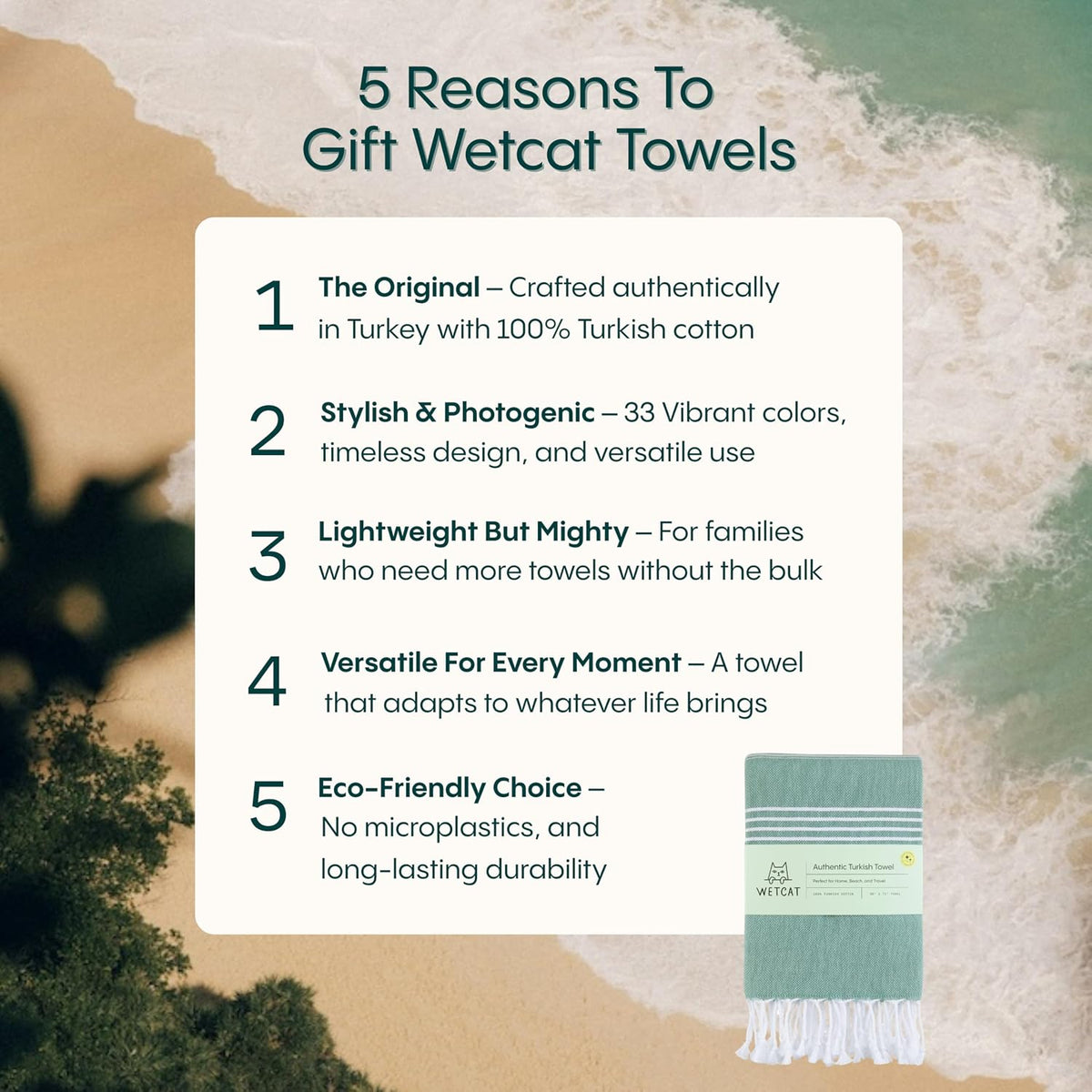 Turkish Beach Towel Oversized (38"x71") 100% Turkish Cotton, Made in Turkey - Sand Free, Extra Large, Ultra Soft, Quick Drying, Compact & Lightweight for Travel - Peach