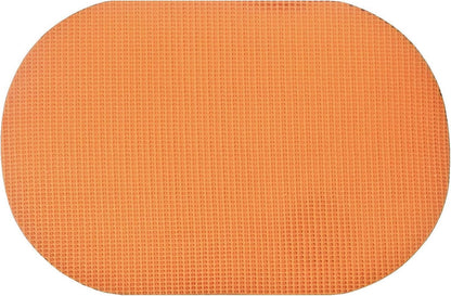 Waffle Placemat Weave Pattern Set of 4, Non-Slip Mesh Reversible Kitchen Table Decorative Color Selection (Peach)