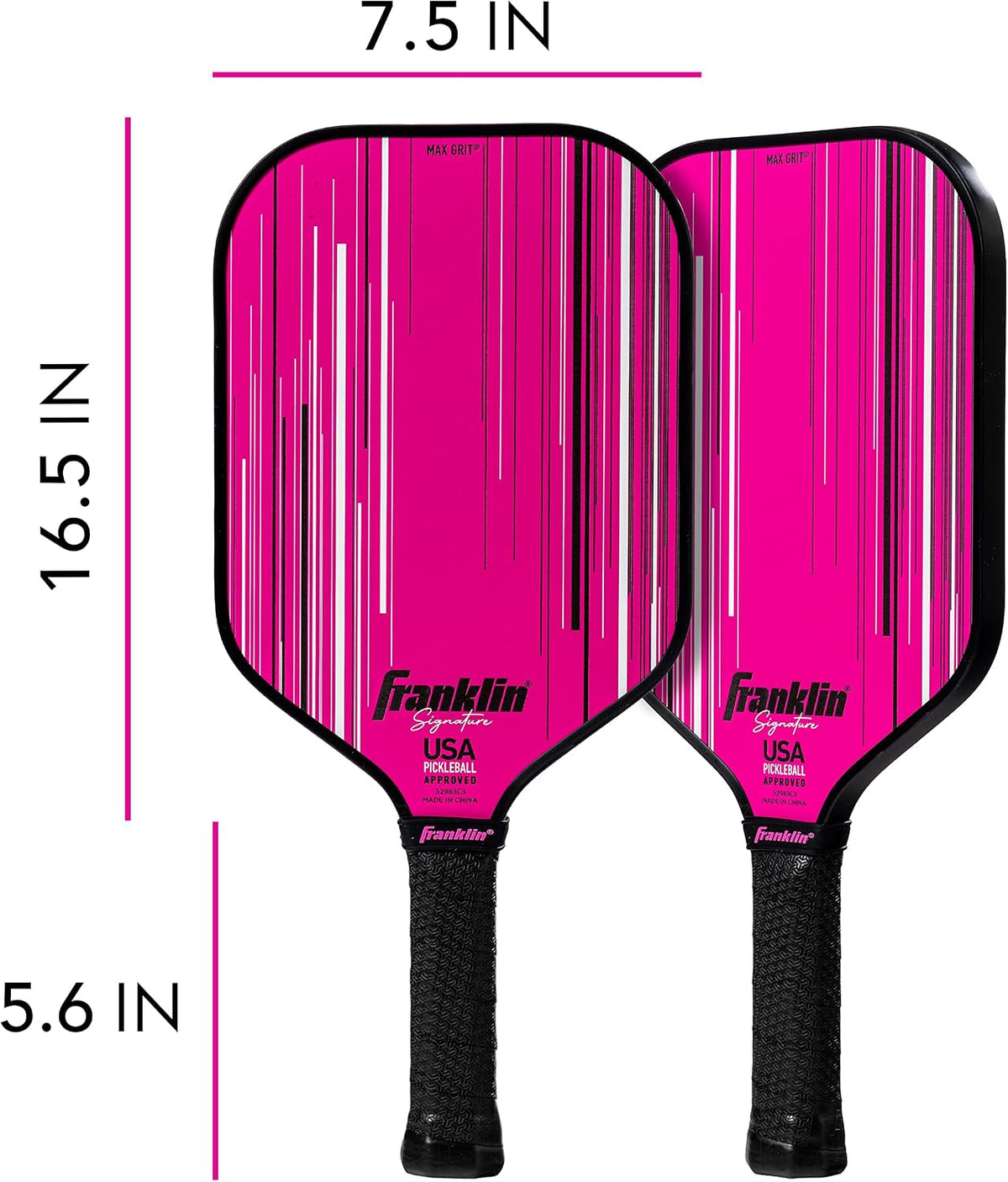 Pro Pickleball Paddles - Signature Series Pro Pickleball Paddle with MaxGrit Surface - USA Pickleball (USAPA) Approved Tournament Pickleball Paddles - 13mm + 16mm Polypropylene Cores