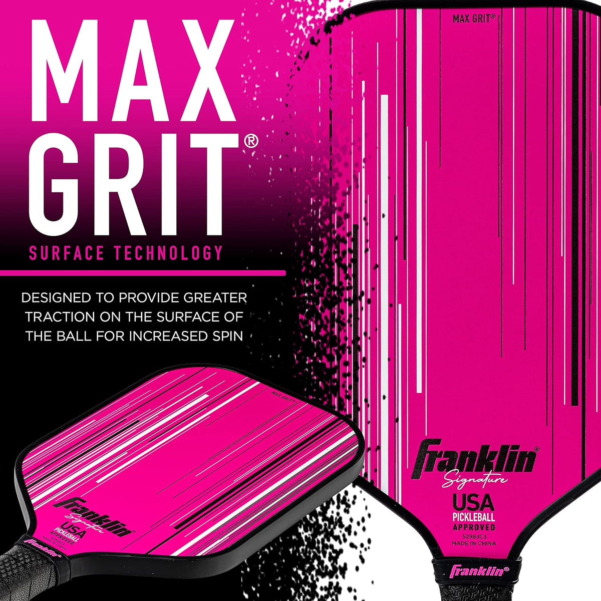 Pro Pickleball Paddles - Signature Series Pro Pickleball Paddle with MaxGrit Surface - USA Pickleball (USAPA) Approved Tournament Pickleball Paddles - 13mm + 16mm Polypropylene Cores