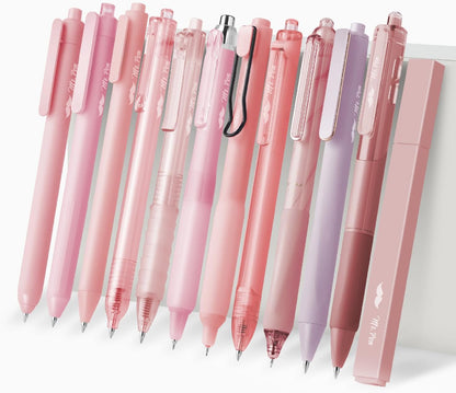 Pink Gel Pens Set, 12 Pack