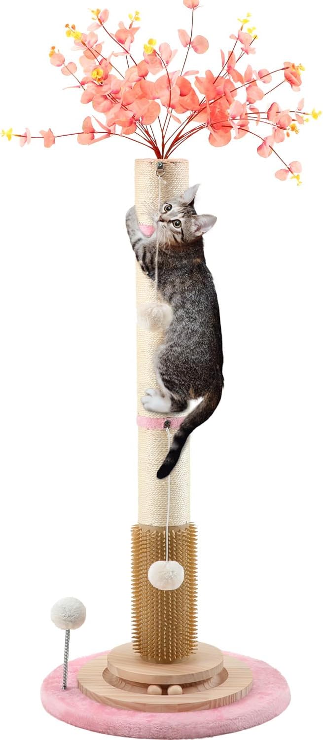 45'' Tall Cat Scratching Post Tree,Heavy Duty Scratcher for Indoor
