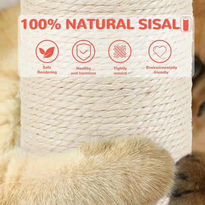 45'' Tall Cat Scratching Post Tree,Heavy Duty Scratcher for Indoor